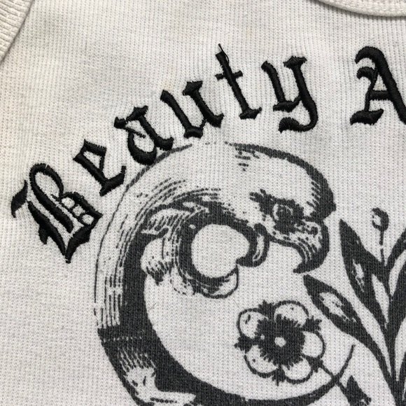 “Beauty and Love”embellished and embroidered top - Picture 3 of 9